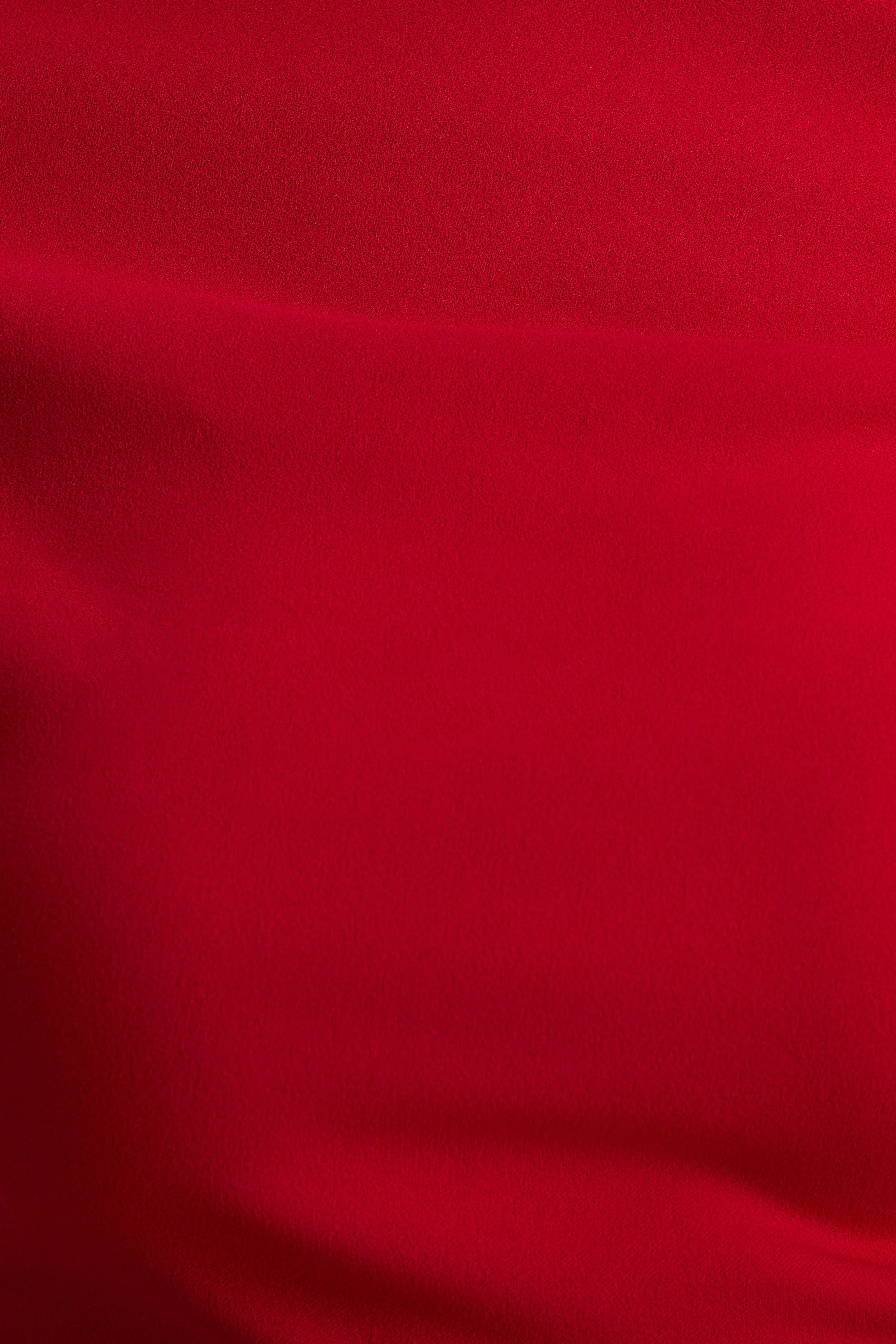 Alexandra | Red Asymmetric-Neck Draped Jumpsuit - Image 6