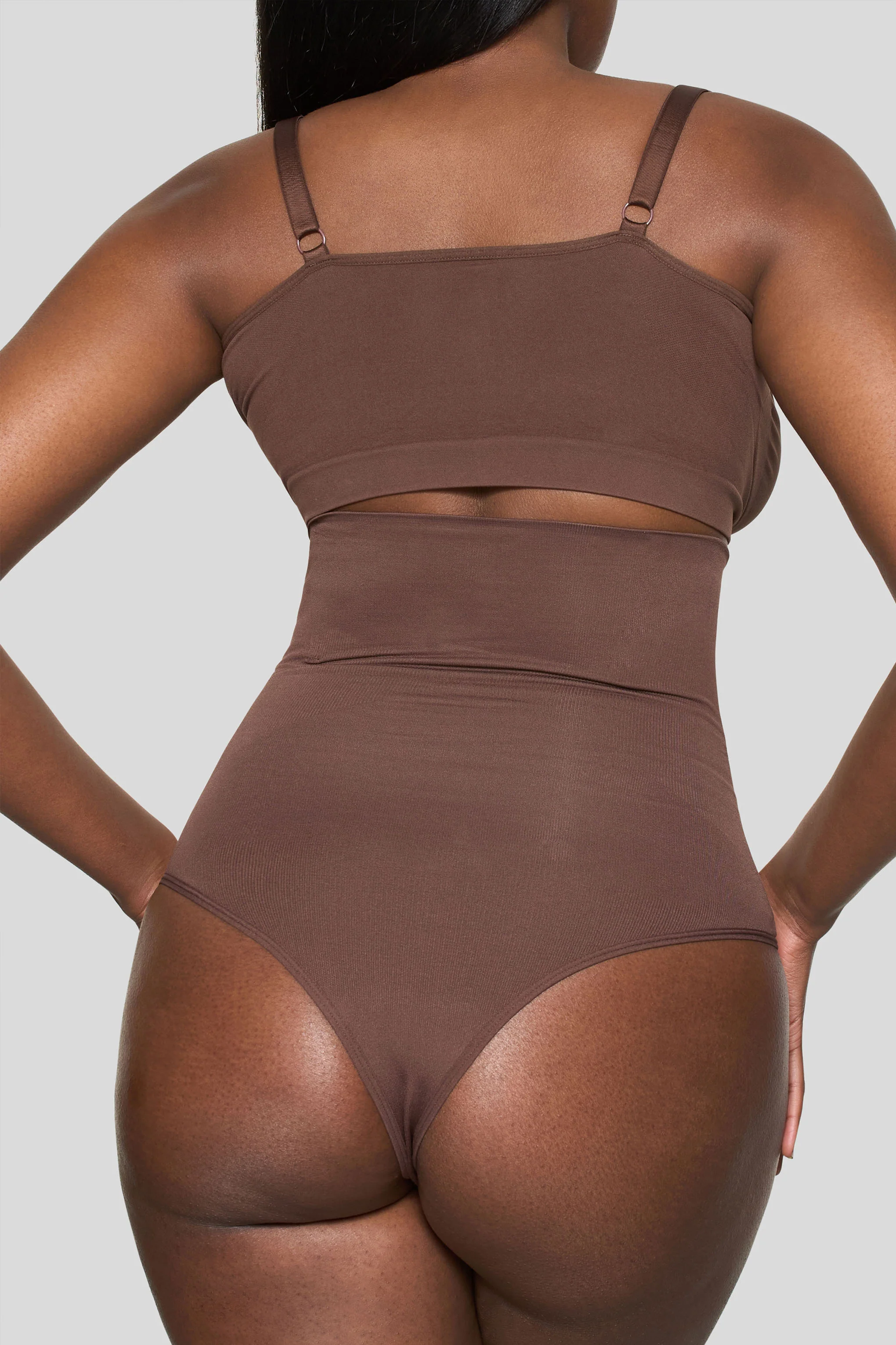BOOMBA | Cocoa High-Waisted Thong Shapewear - Image 5