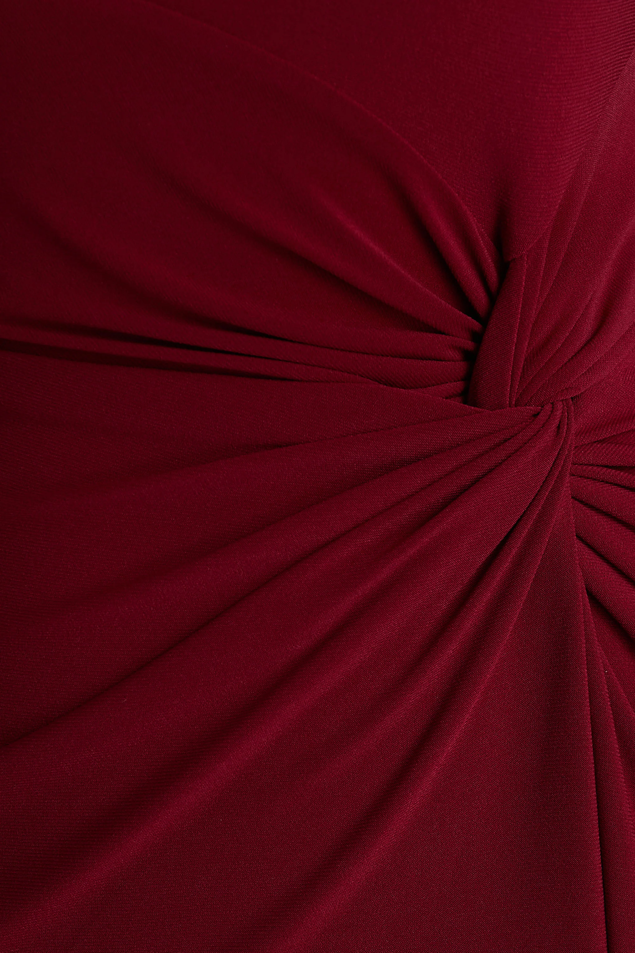 Claretta | Berry Square Neck Twisted Maxi Dress With Cape Sleeves - Image 6
