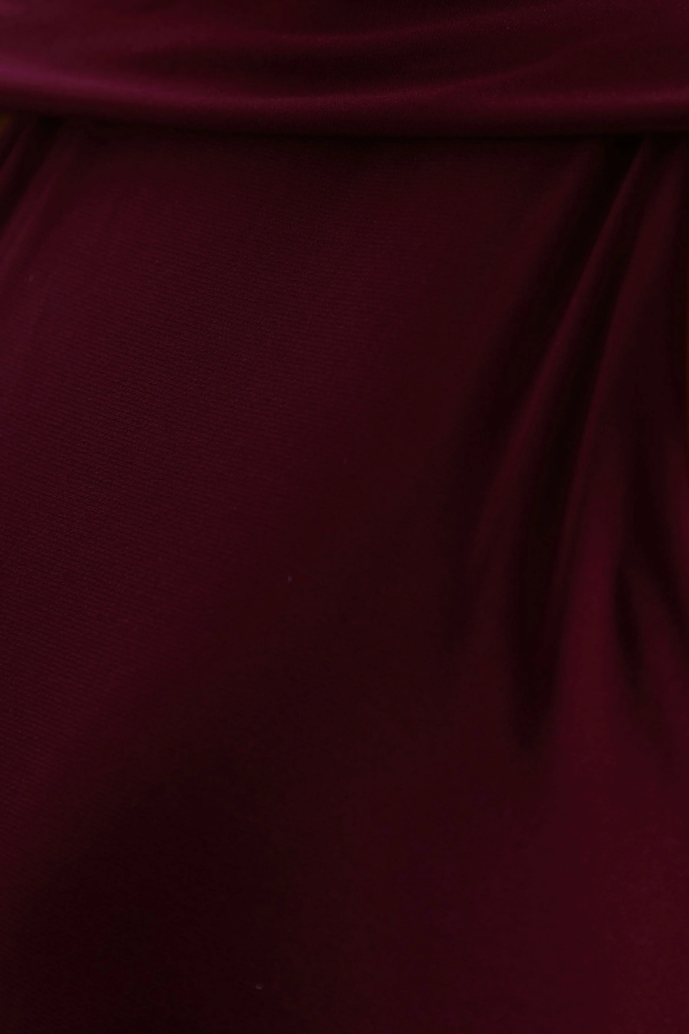 Cordy | Burgundy High-Neck Maxi Dress With Scarf-Detail - Image 6