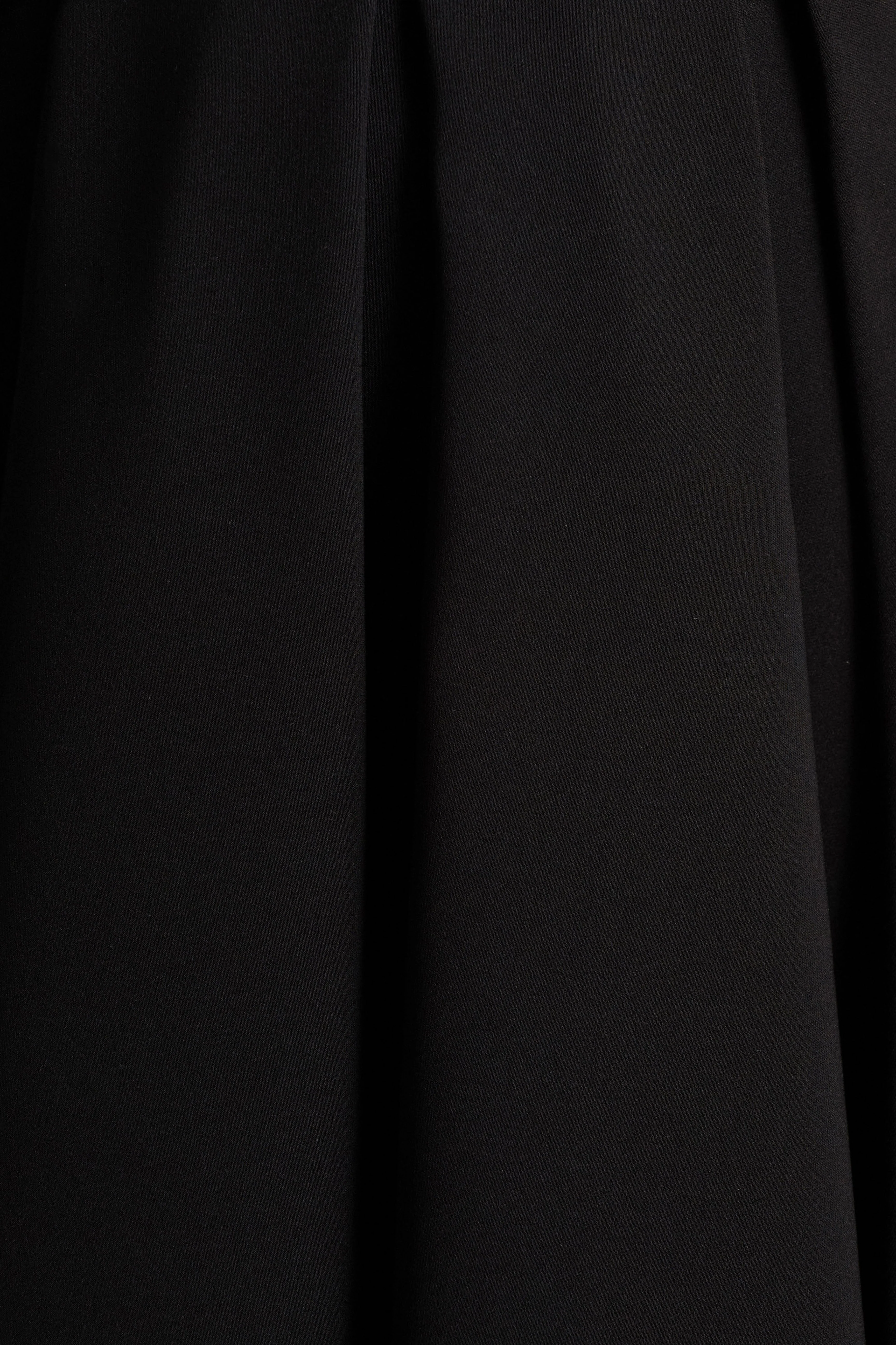 Cosima | Black Bardot-Neck Midi Dress - Image 5