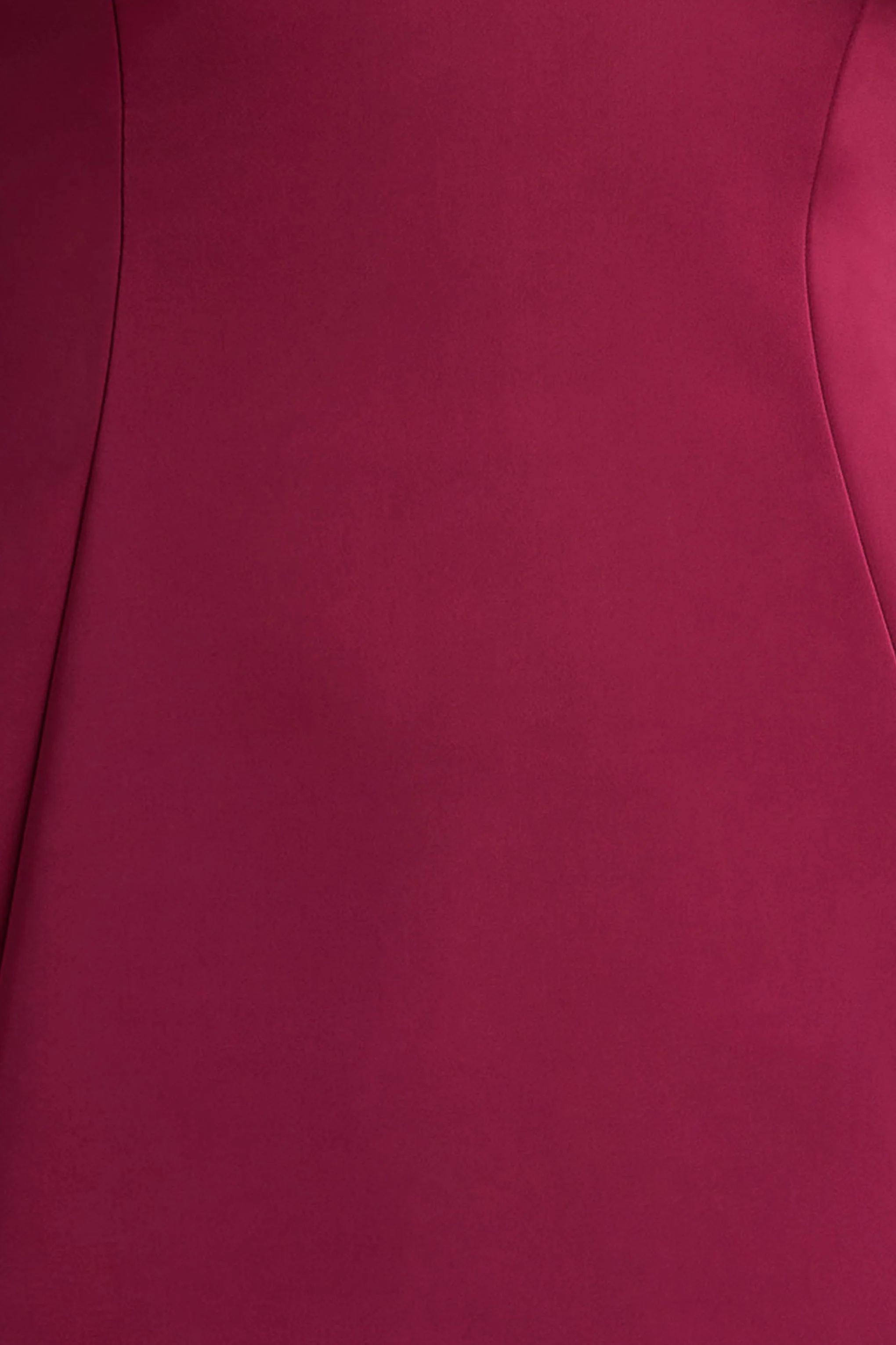 Elara | Burgundy Satin Plunge-Neck Mini Dress - Image 6