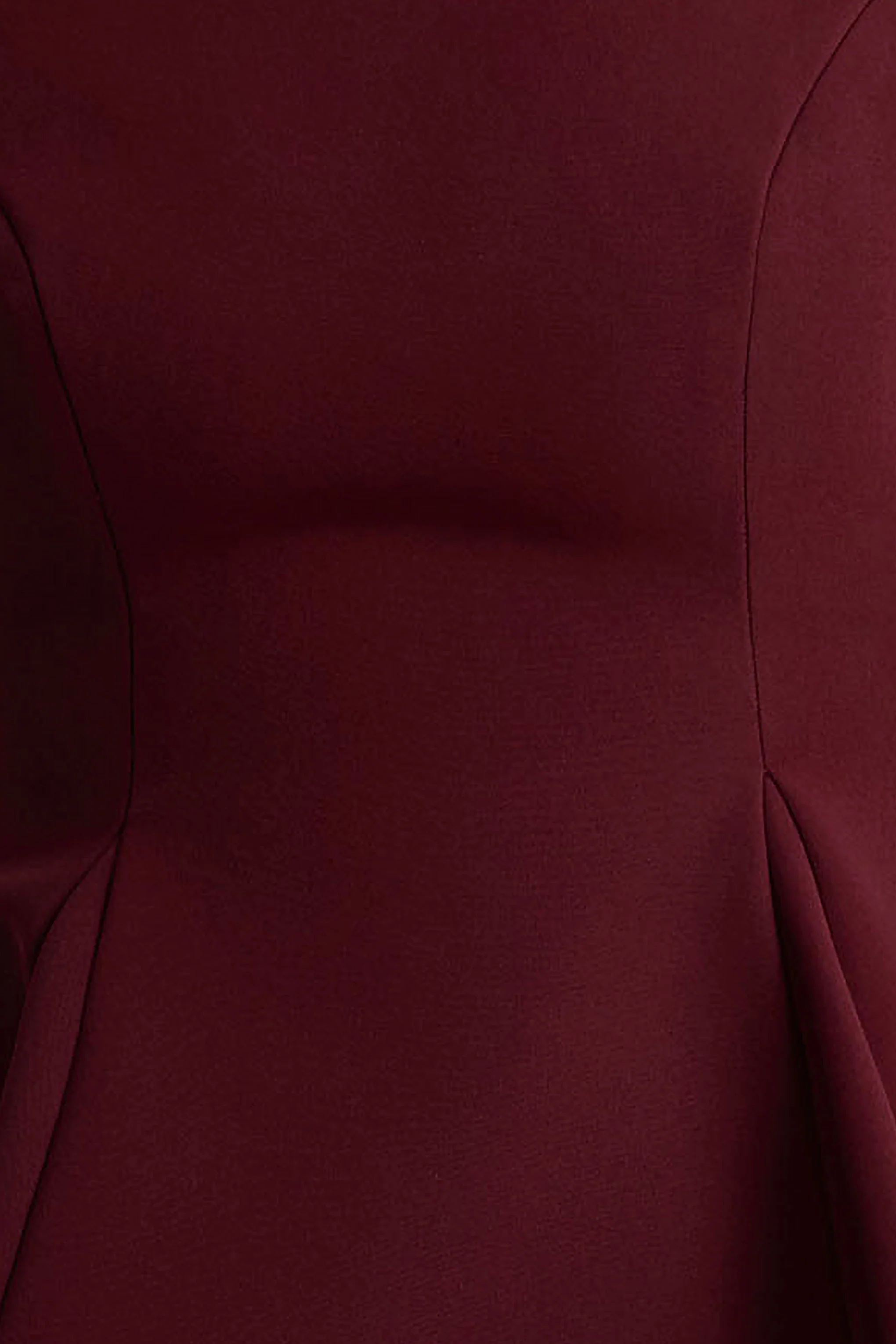 Eletta | Burgundy Embellished Crew-Neck Mini Dress - Image 6
