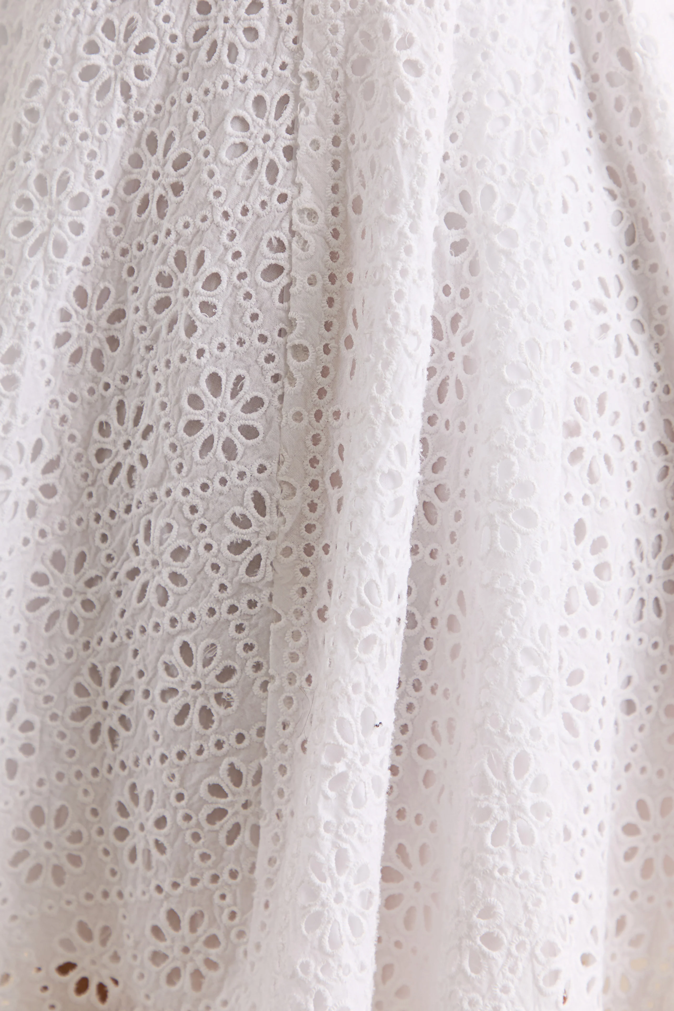 Elina | White Square-Neck Mini Dress With Bow Detail - Image 8