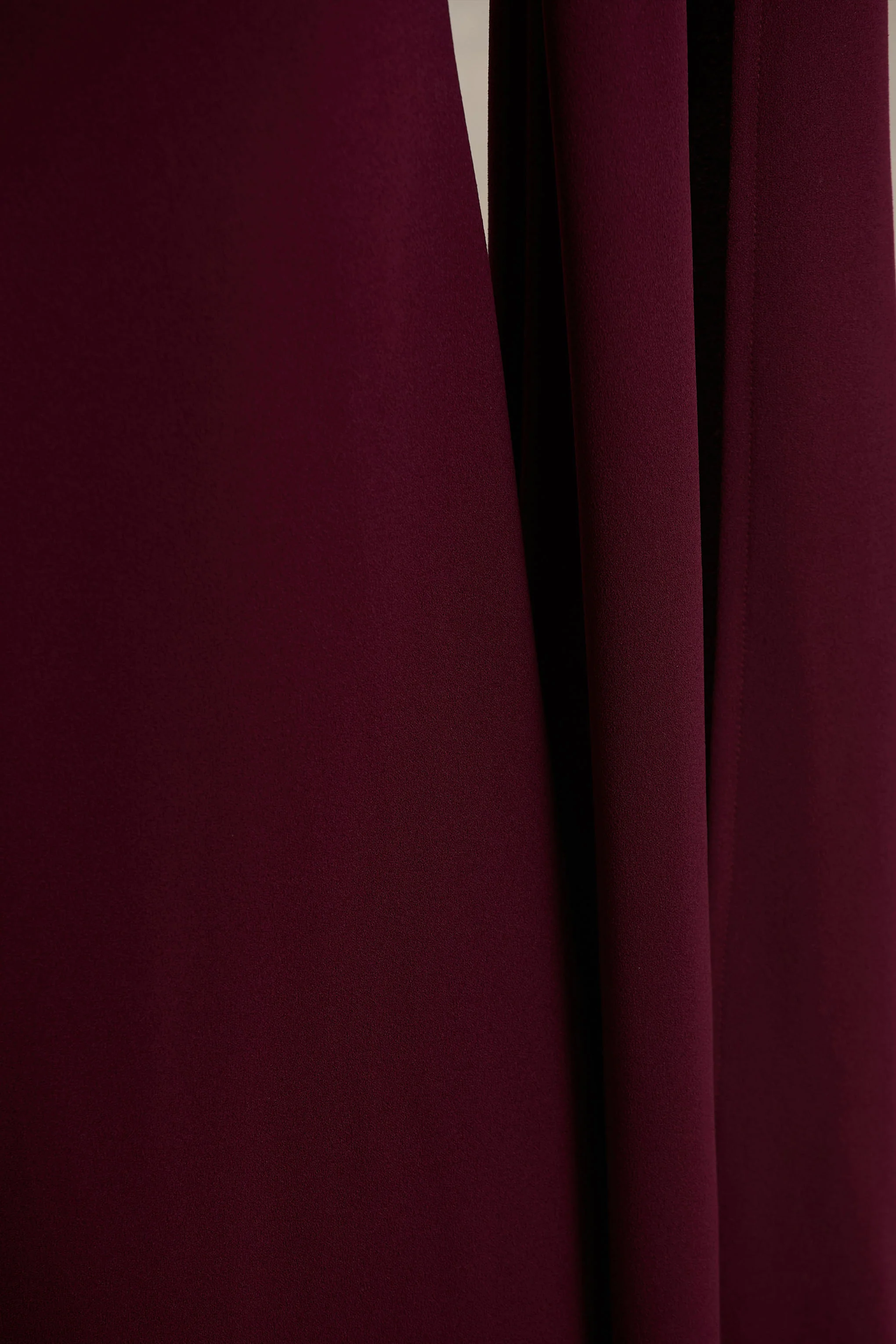 Esme | Burgundy Square-Neck Maxi Dress With Cape Sleeves - Image 6