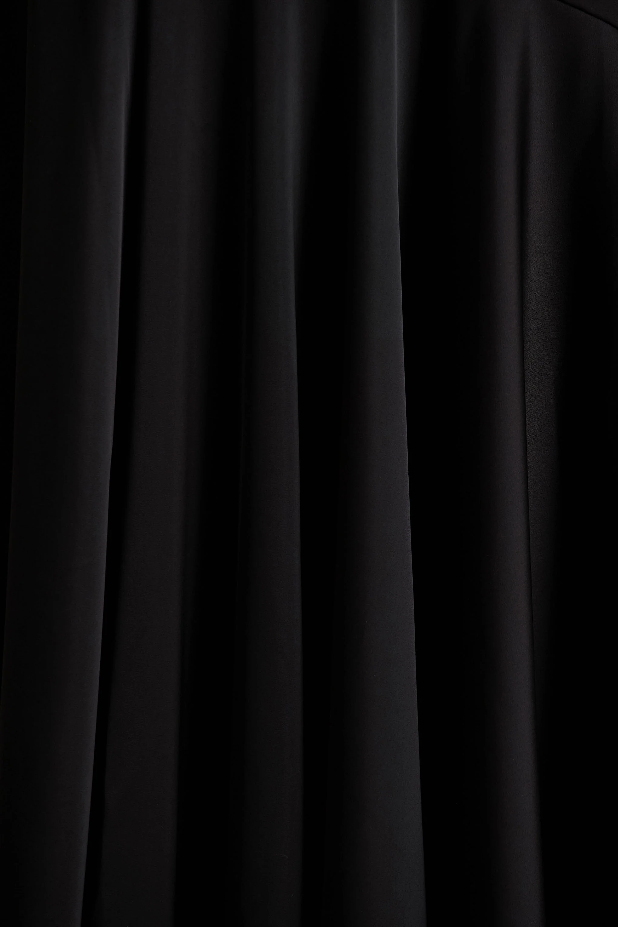 Jemima | Black Satin Halter-Neck Maxi Dress With Feather Trim - Image 6