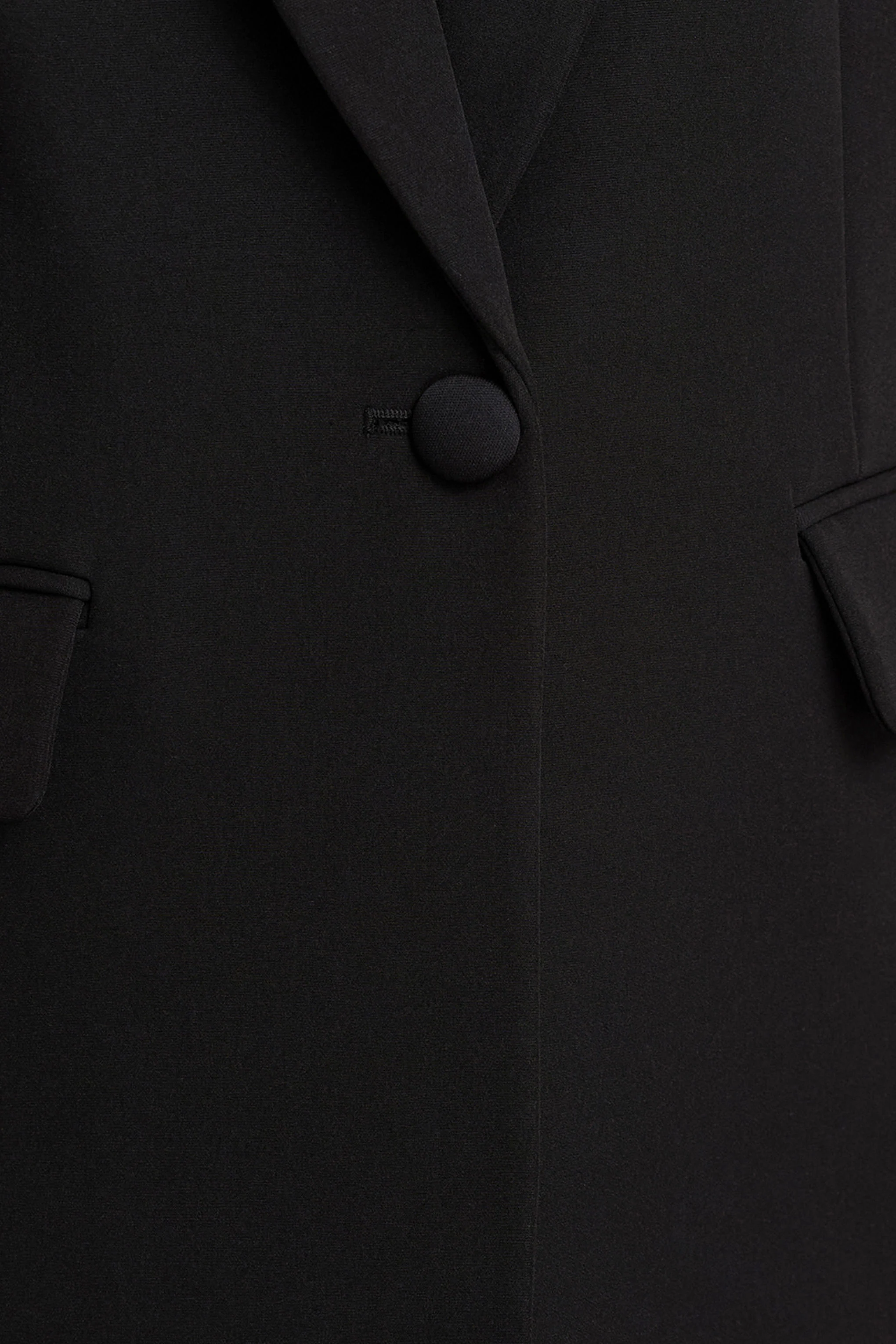 Katherine | Black Plunge-Neck Oversized Blazer - Image 6