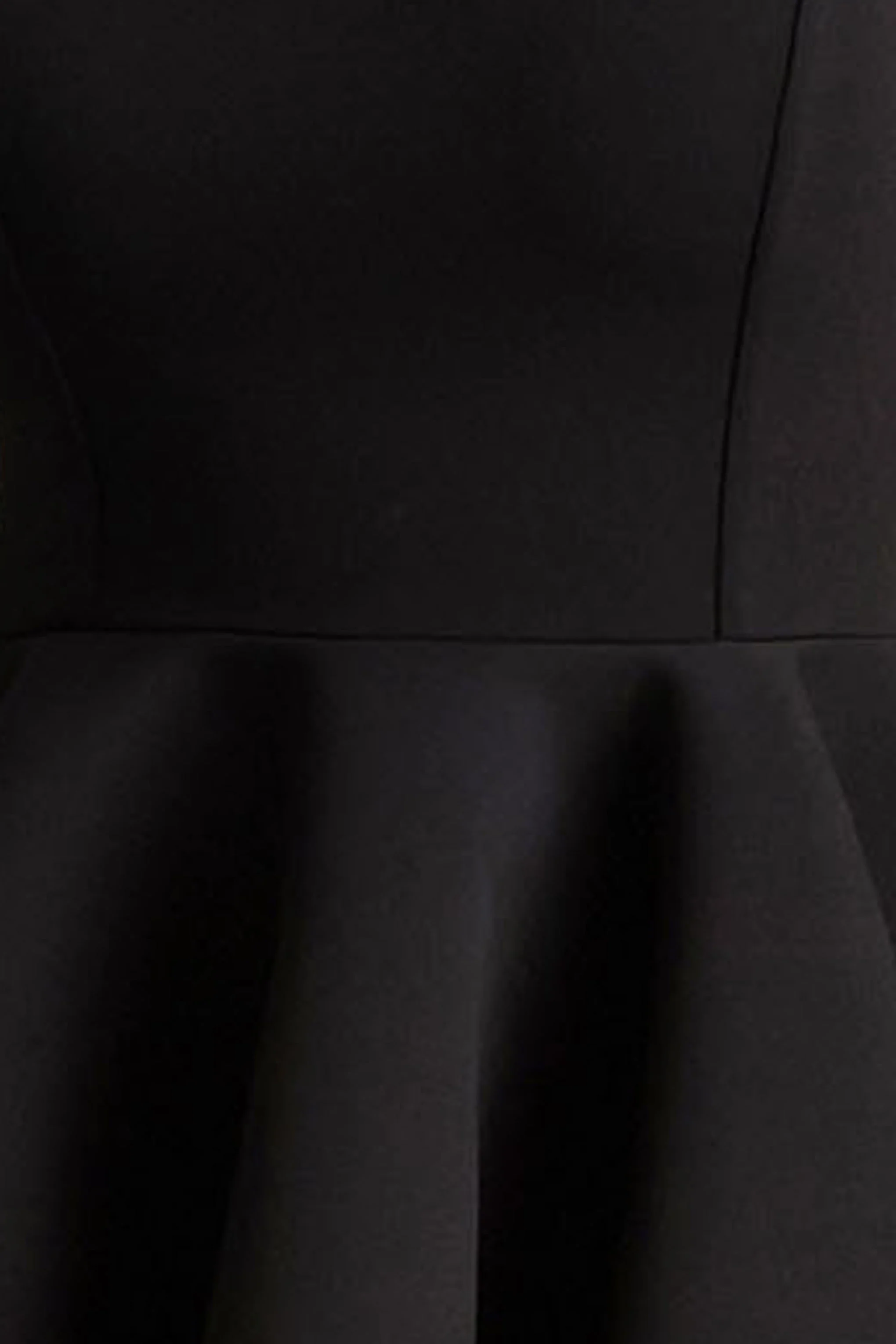 Malia | Black Sweetheart-Neck Skater Mini Dress - Image 6