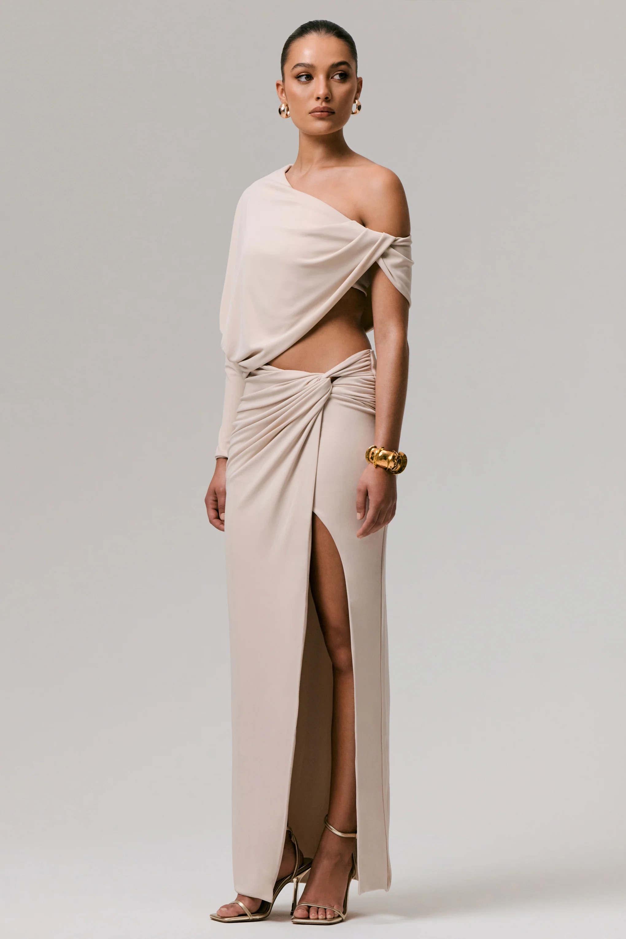 Marlena | Stone Twisted Split Maxi Skirt - Image 5