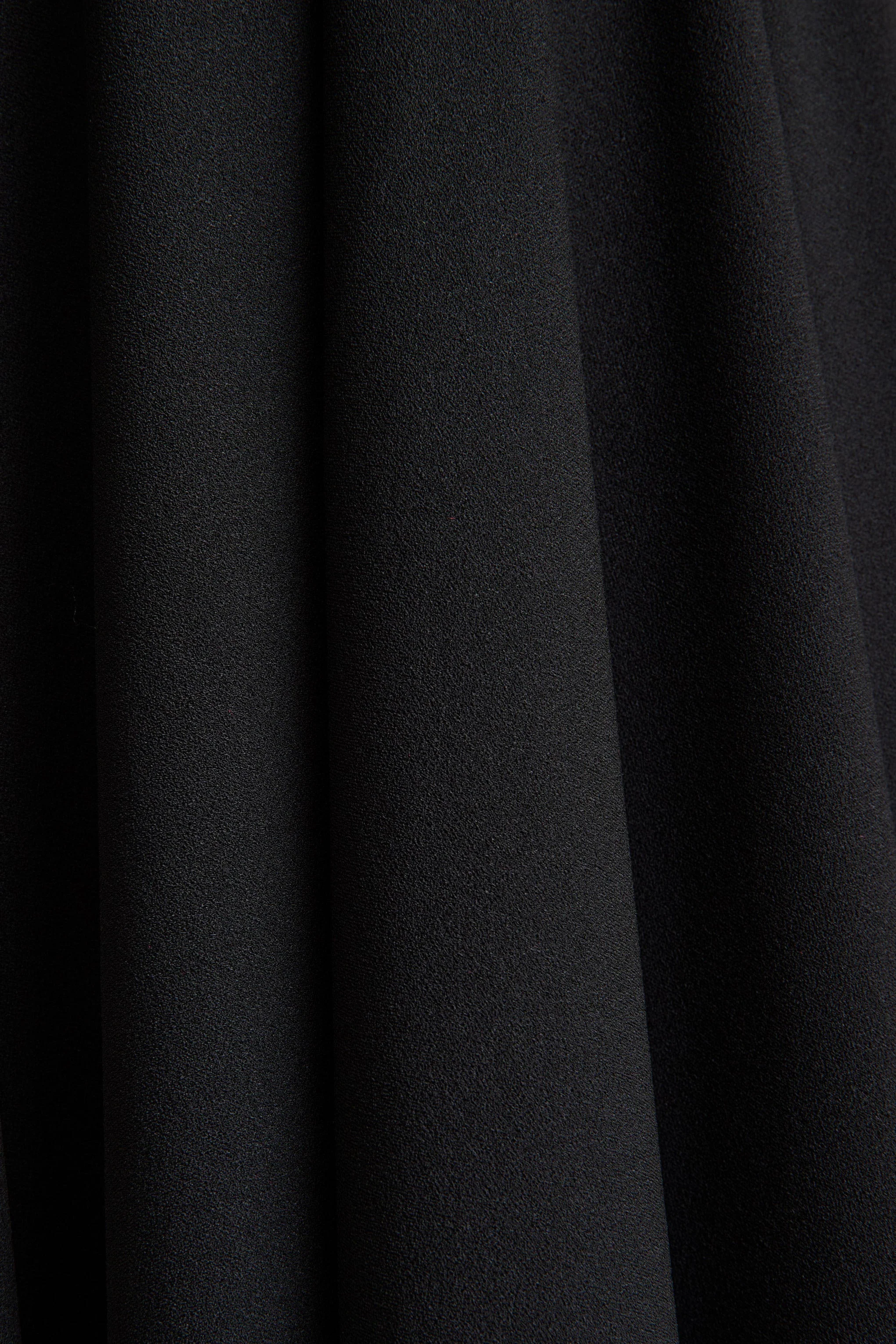 Nova | Black High-Neck Midi Dress With Cape-Sleeves - Image 7