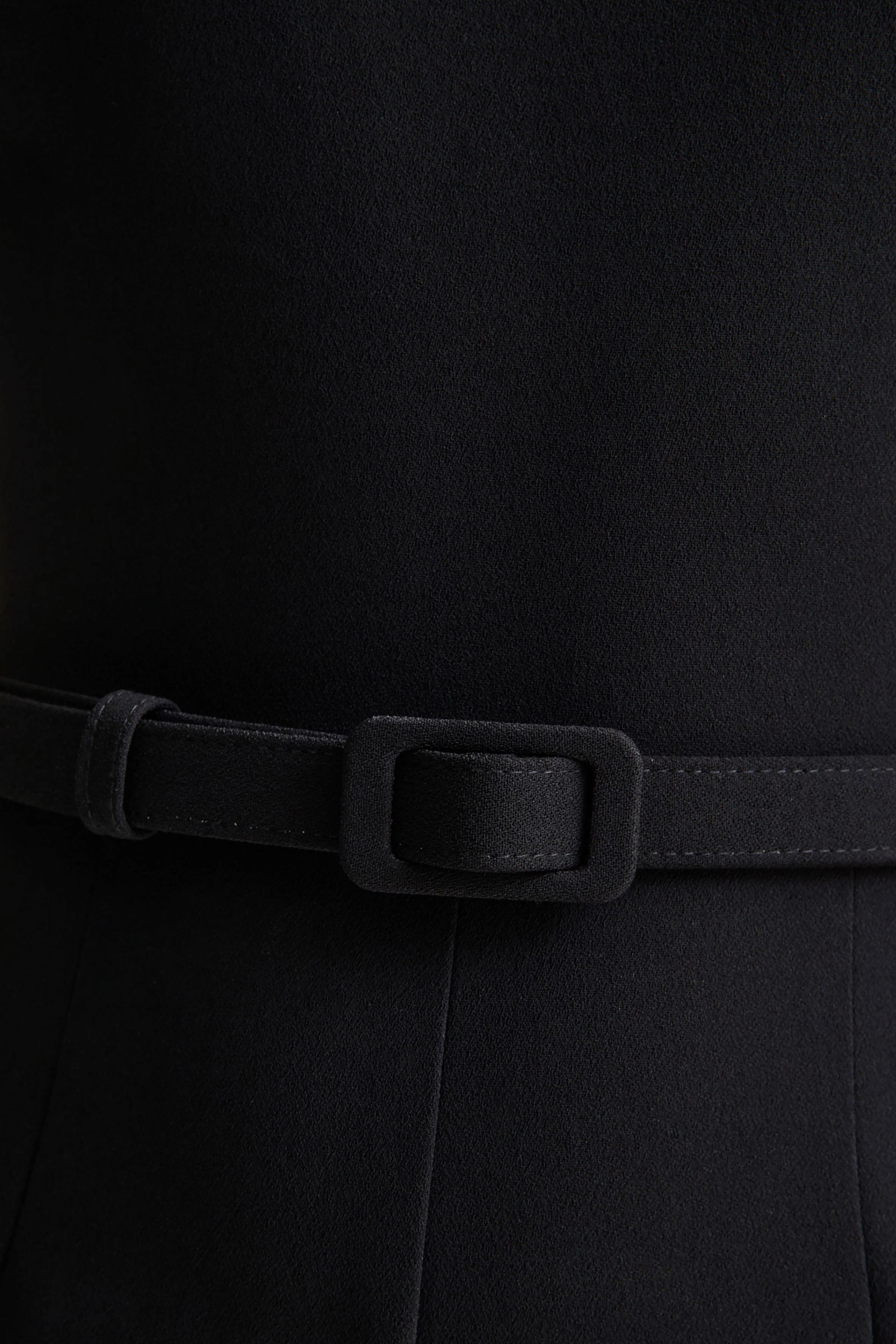 Orlina | Black High-Neck Jumpsuit With Lace Detailing - Image 7