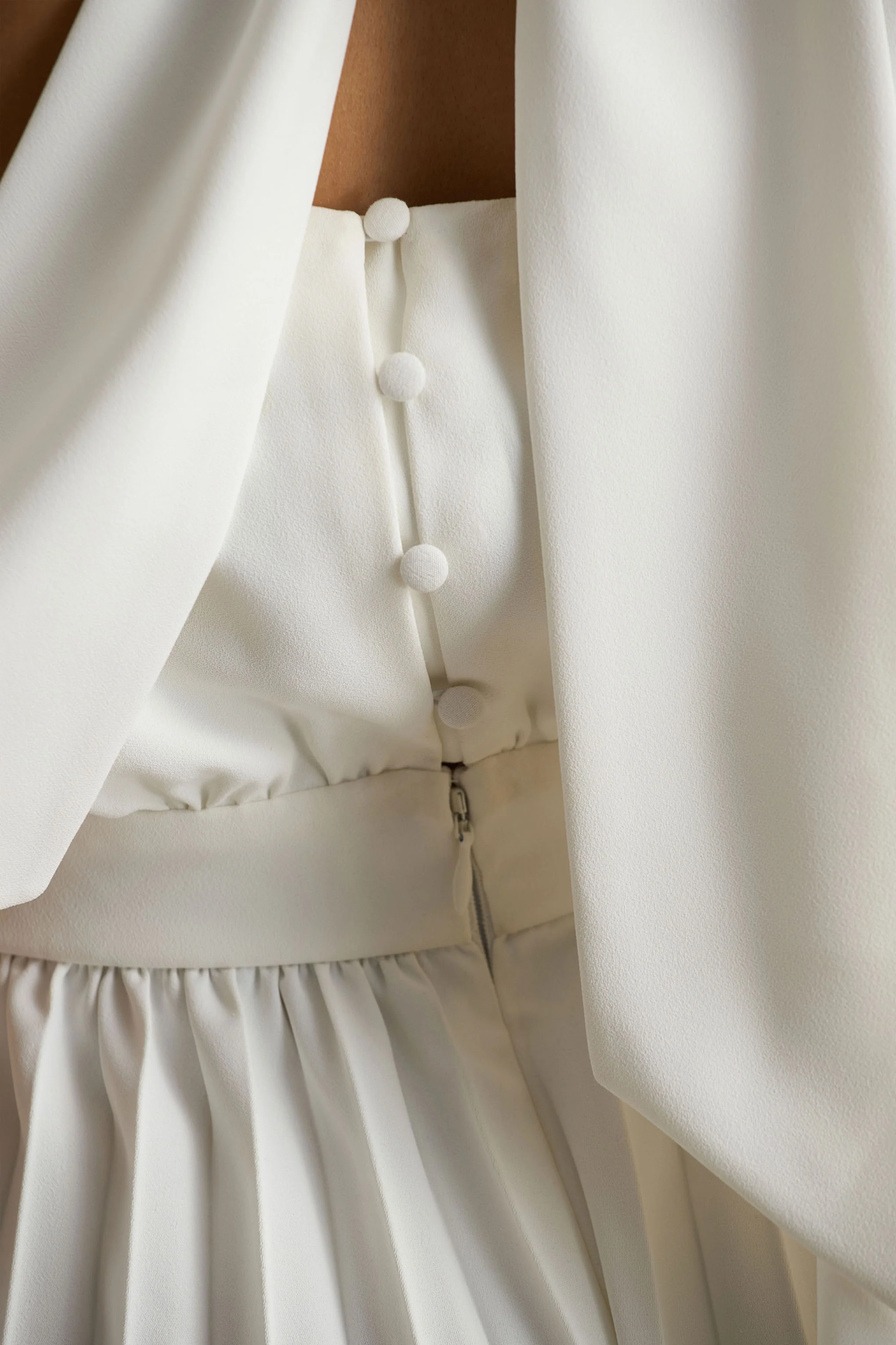 Paradise | White Cape-Sleeve Jumpsuit - Image 6