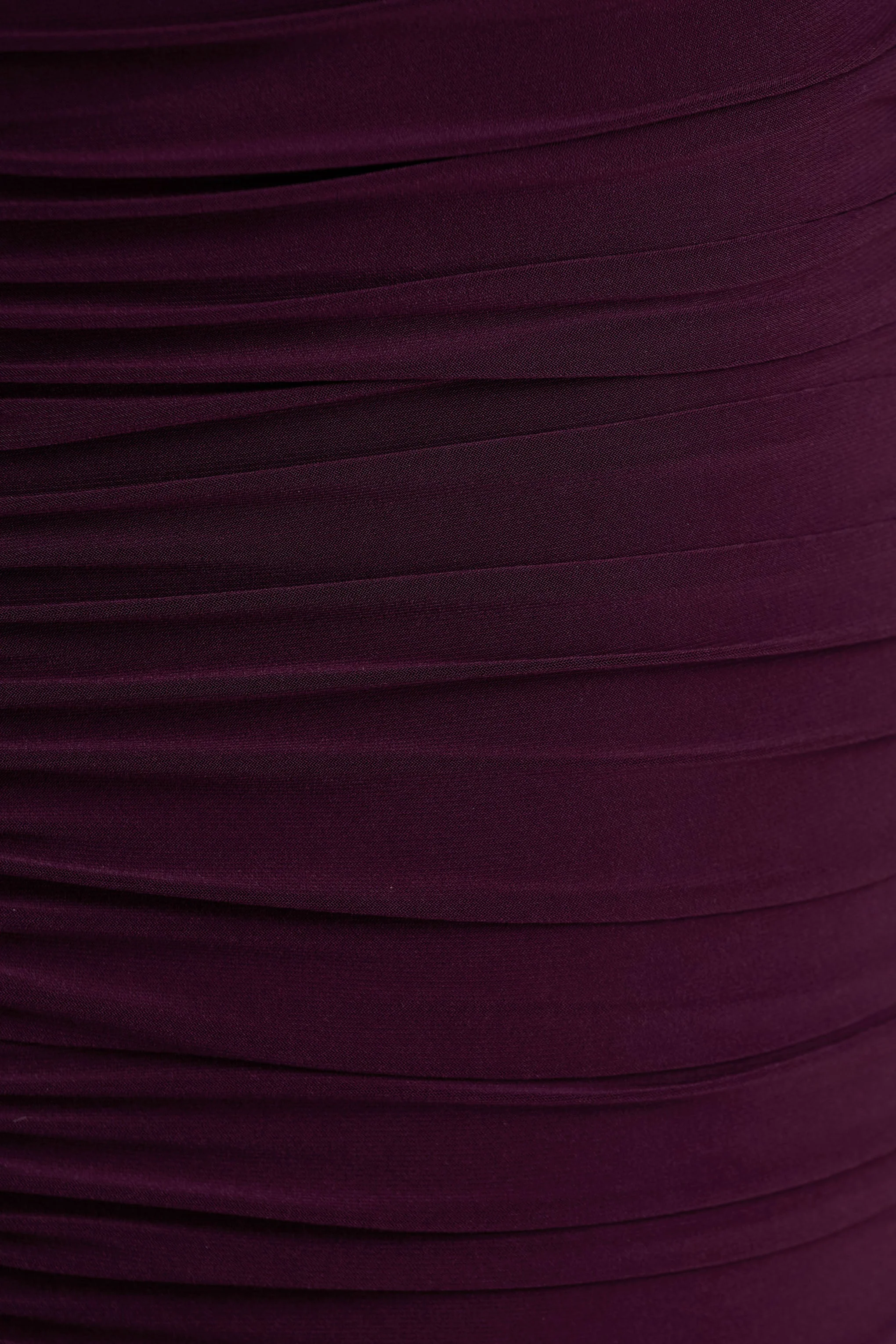 Pasqualina | Plum Ruched Plunge-Neck Maxi Dress - Image 6