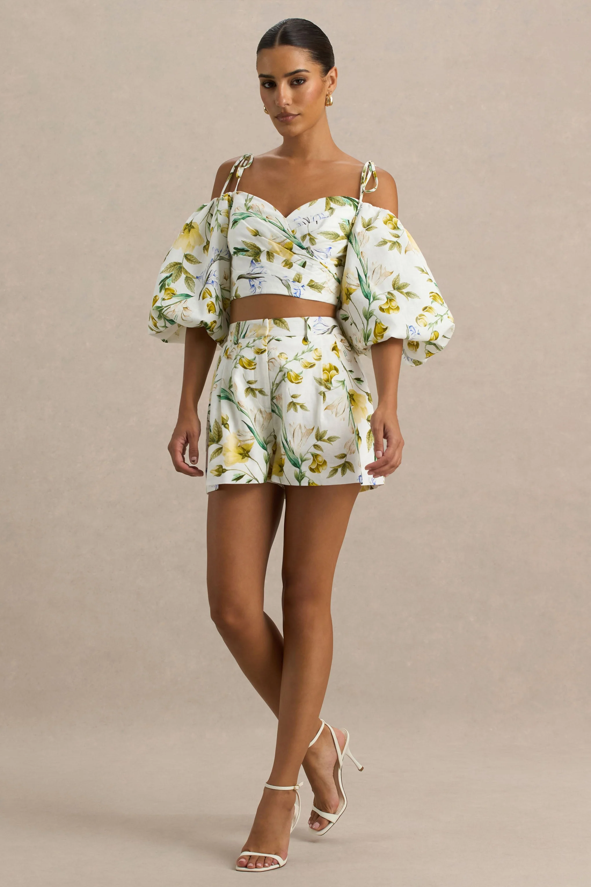 Pixel | Lemon Floral Print Shorts - Image 4