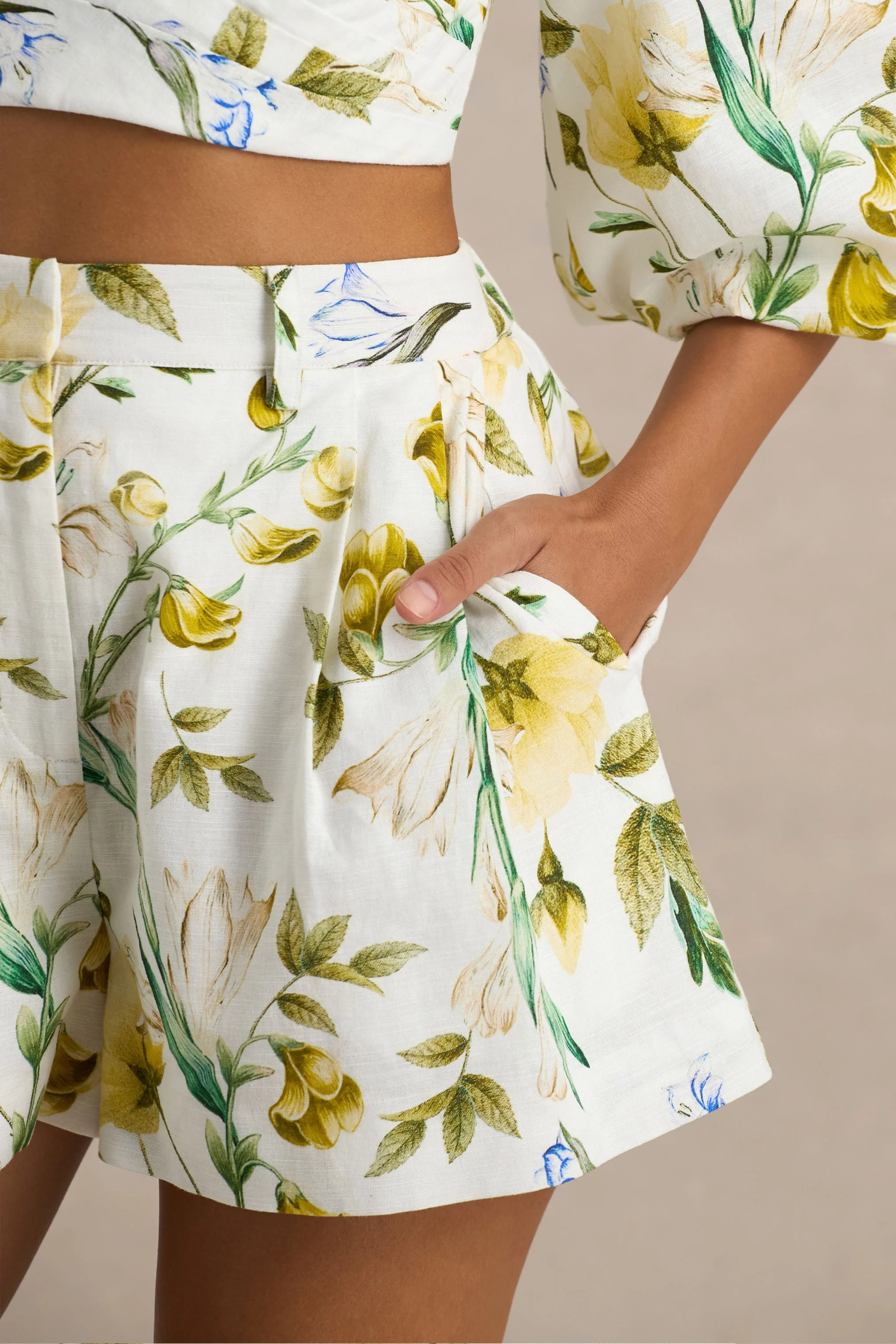 Pixel | Lemon Floral Print Shorts - Image 6