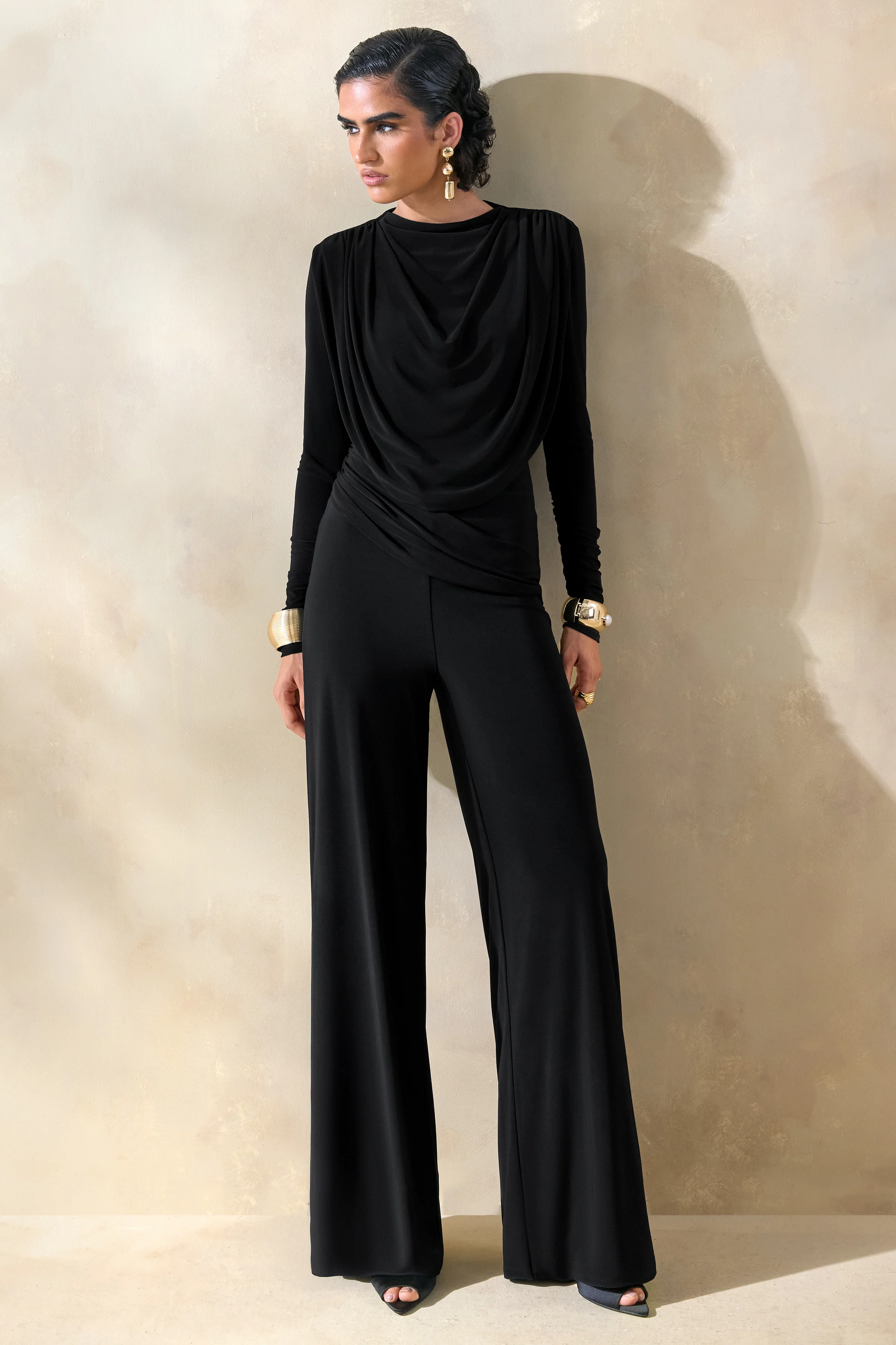 Safirra | Black Wide-Leg Trouser - Image 5