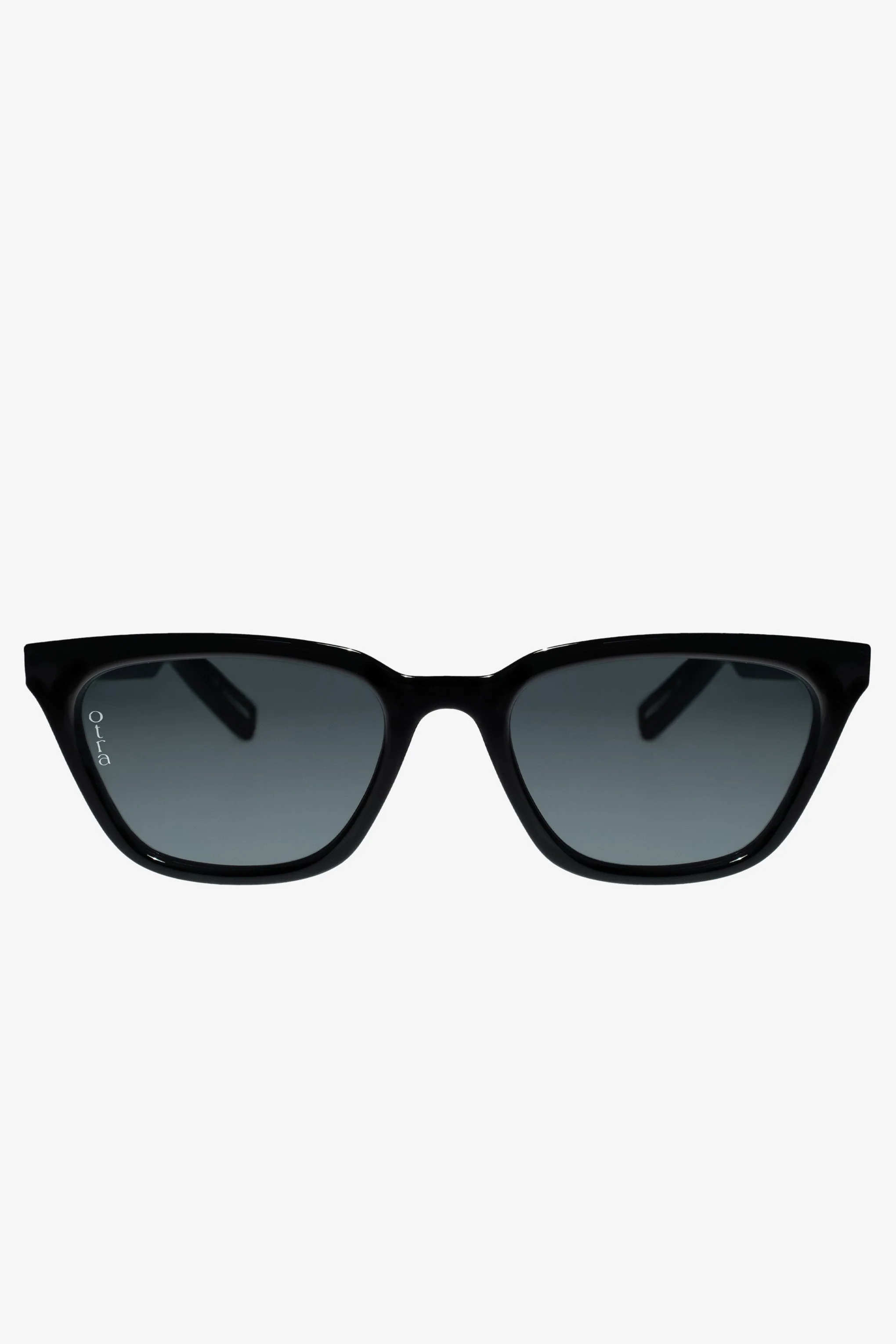 Seva | Otra Black Rounded Slim Cat Eye Sunglasses - Image 6